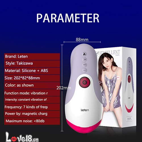 Máy thủ dâm Leten đa năng bú mút tỏa nhiệt sướng cực