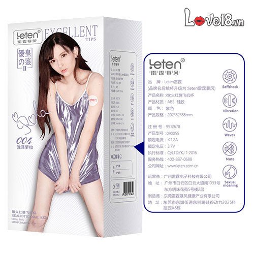 Máy thủ dâm Leten đa năng bú mút tỏa nhiệt sướng cực
