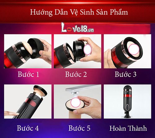 Máy Thủ Dâm FreeLander Cao Cấp Rung Thụt Co Bóp Mạnh Pin Sạc