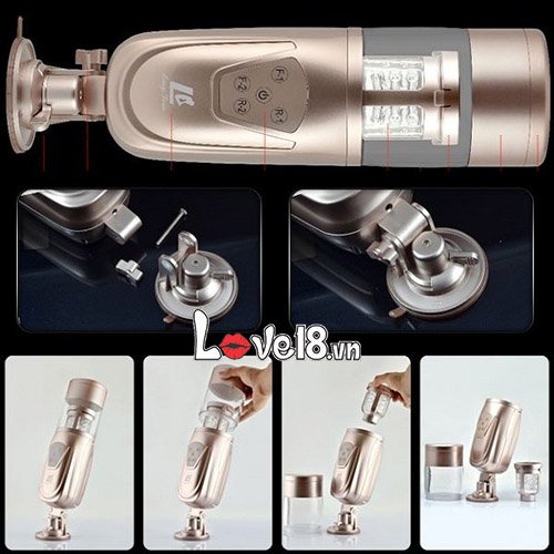 Máy thủ dâm gắn tường Flashing Lover âm đạo giả tự động cao cấp sạc điện