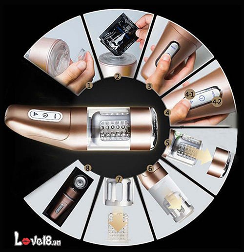 Máy thủ dâm tự động Ailighter Katerina 2 cao cấp rung xoay thụt