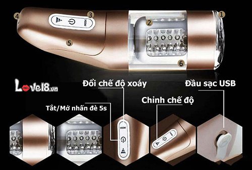 Máy thủ dâm tự động Ailighter Katerina 2 cao cấp rung xoay thụt