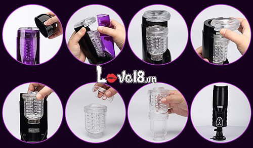 Máy thủ dâm tự động Flashing Lover II Đa năng Hấp dẫn