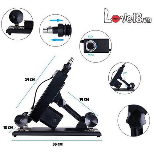 Máy thủ dâm tự động Machingun cao cấp kích thích cực mạnh