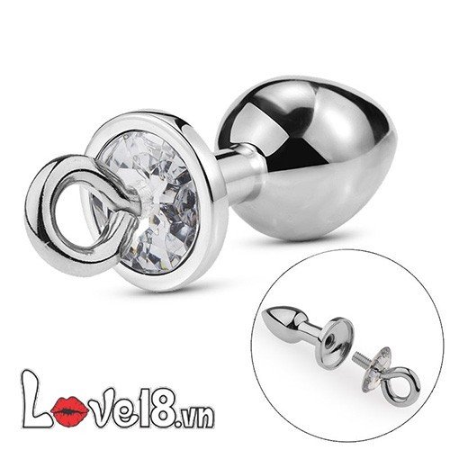 Phích cắm hậu môn kim loại móc treo bạo dâm siêu kích thích