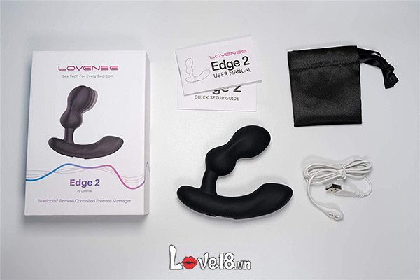 Phích cắm hậu môn Lovense Edge 2 rung điều khiển xa cao cấp