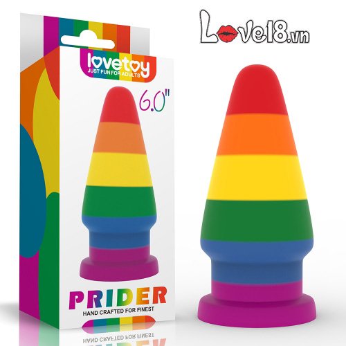 Phích cắm hậu môn đa sắc Lovetoy Prider 6.0 rung đa chế độ siêu đỉnh
