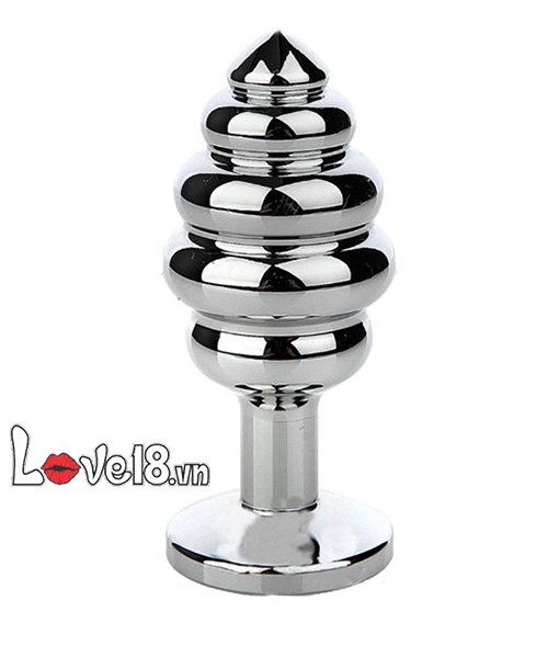 Đồ chơi hậu môn xoắn ốc thép không gỉ cao cấp kín đáo
