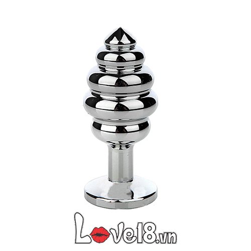 Đồ chơi hậu môn xoắn ốc thép không gỉ cao cấp kín đáo
