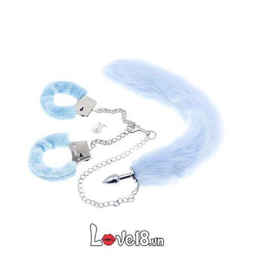 Đồ chơi bạo dâm còng tay cùng đuôi chồn quyến rũ kích thích