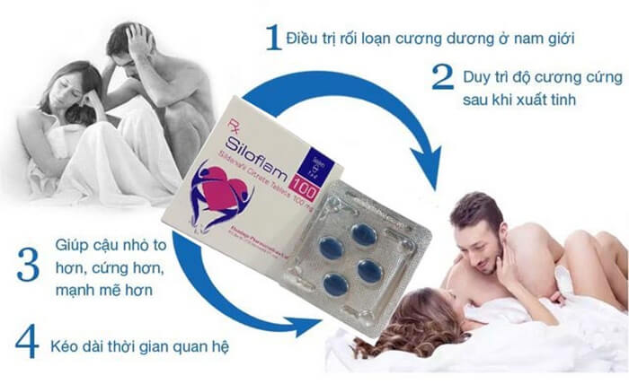 Siloflam 100 trị xuất tinh sớm kéo dài thời gian cường dương hiệu quả
