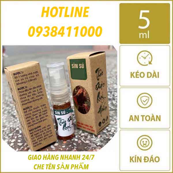 Sìn sú Ê Đê dạng xịt 5ml chính hãng chống xuất tinh sớm tăng khoái cảm Sìn sú Ê Đê dạng xịt 5ml chính hãng chống xuất tinh sớm tăng khoái cảm