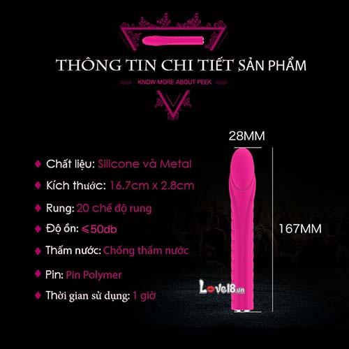 Thanh rung mát xa điểm G cao cấp Nalone Dixie MS40A thông tin chi tiết