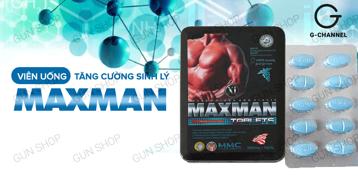 Maxman Chính Hãng Cương Dương Mạnh Chống Xuất Tinh Sớm Hộp 10 Maxman Chính Hãng Cương Dương Mạnh Chống Xuất Tinh Sớm Hộp 10