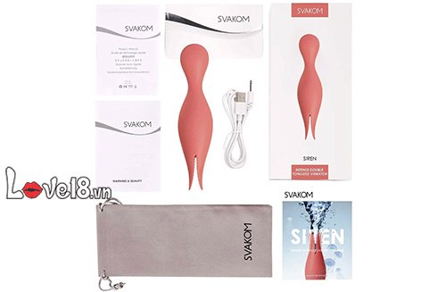Dụng cụ massage đa điểm 2 đầu Svakom Siren kích thích G cực đỉnh
