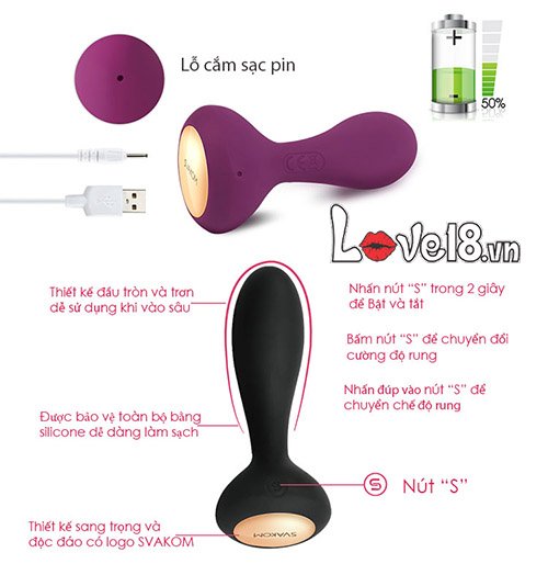 Trứng Rung Svakom Judy Điều Khiển Từ Xa Đẳng Cấp, Sành Điệu