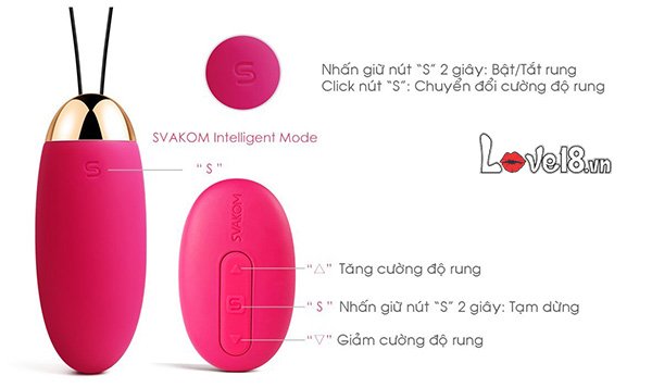 Trứng Rung Svakom Elva Điều Khiển Từ Xa Tốt Nhất Giá Tốt