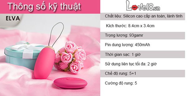 Trứng Rung Svakom Elva Điều Khiển Từ Xa Siêu Nhạy Giá Tốt