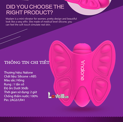 Trứng tình yêu massage dạng bướm DC54F thông tin chi tiết