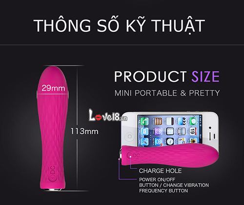 Trứng Rung Nalone Ian MS40 Cao Cấp Rung Mạnh, Pin Sạc, Chống Nước