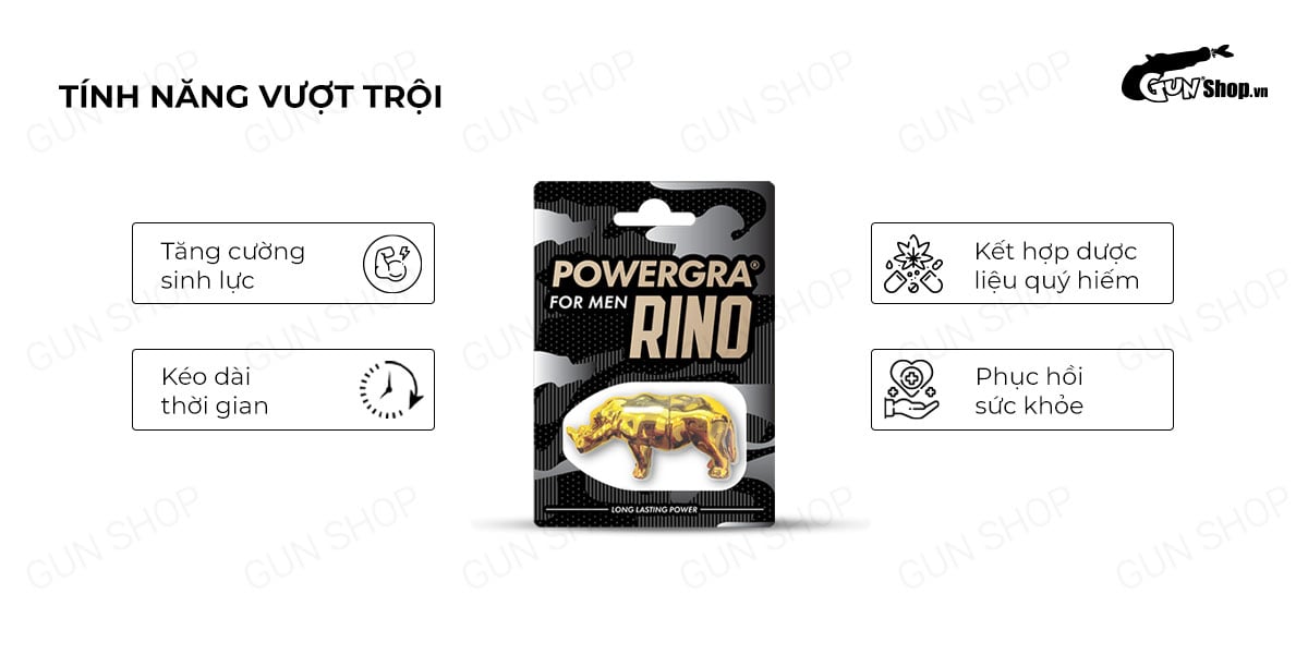 Powergra For Men Rino viên uống sinh lý tăng cường thời gian lâu hơn Powergra For Men Rino viên uống sinh lý tăng cường thời gian lâu hơn