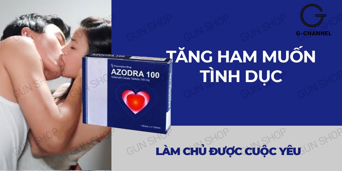 Azodra 50mg kéo dài thời gian cương dương tăng sinh lý hộp 4 viên