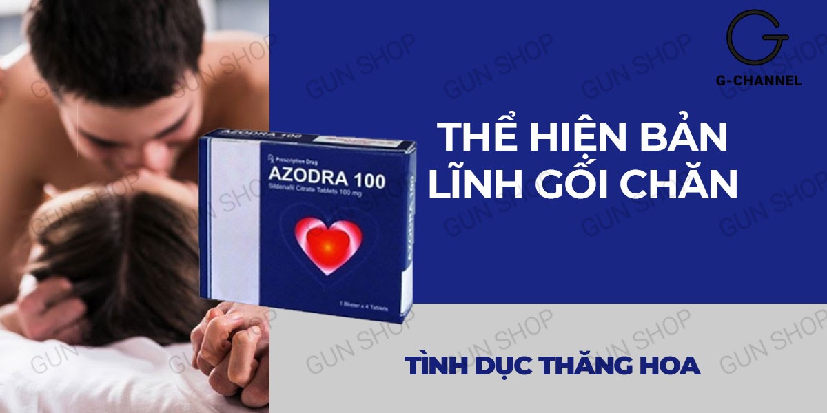 Azodra 50mg kéo dài thời gian cương dương tăng sinh lý hộp 4 viên