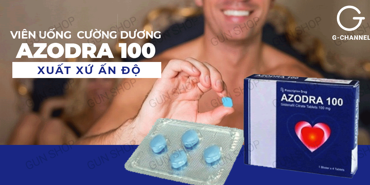 Azodra 50mg kéo dài thời gian cương dương tăng sinh lý hộp 4 viên