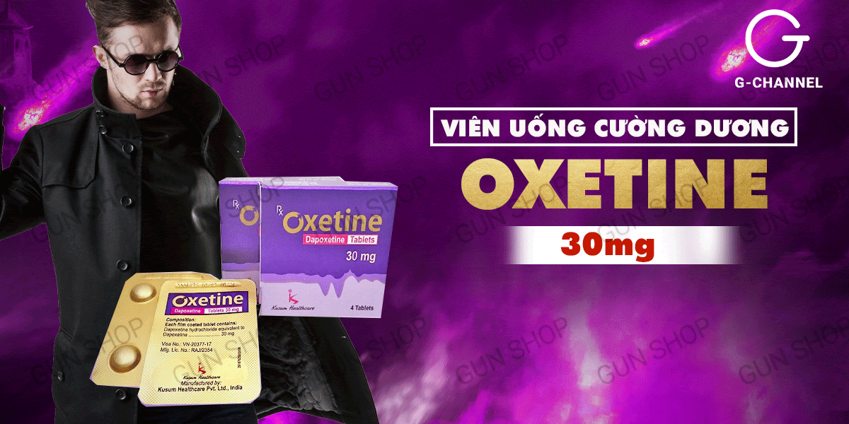 Oxetine 30mg cường dương mạnh mẽ Hộp 4 viên tăng cường sinh lực Oxetine 30mg cường dương mạnh mẽ Hộp 4 viên tăng cường sinh lực