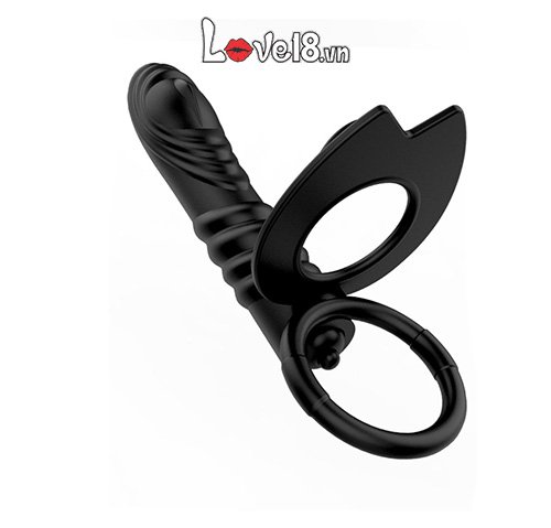 Vòng đeo dương vật nhánh rung hậu môn hỗ trợ kéo dài quan hệ