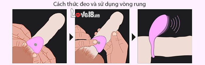 Vòng rung Leten Ellen chống xuất tinh sớm, silicon cao cấp, tăng khoái cảm