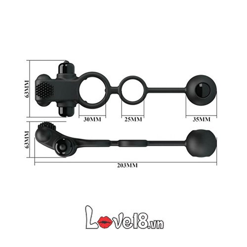 Vòng rung hậu môn Prettylove cao cấp kích thích cực mạnh