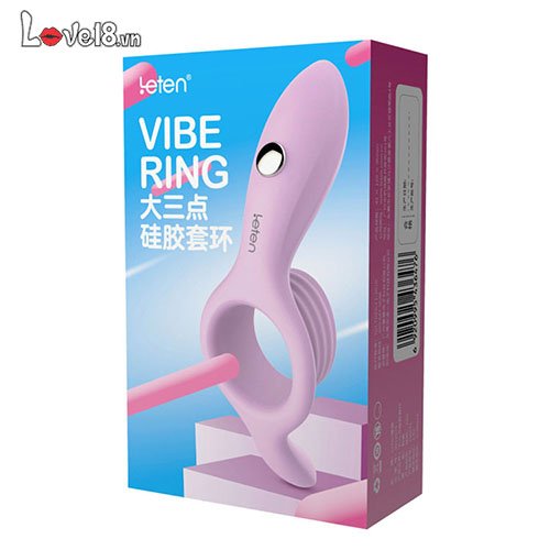 Vòng rung đeo dương vật Leten Vibe Ring kích thích khoái cảm lâu