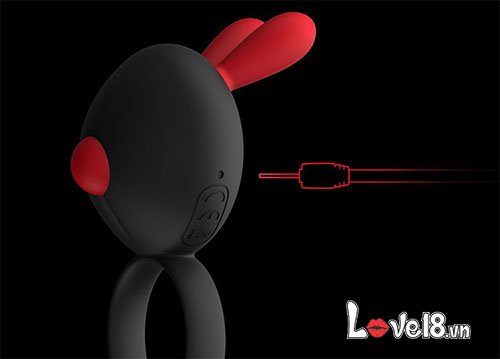 Vòng rung đeo cậu nhỏ đầu thỏ Rinbit sạc USB cao cấp kích thích