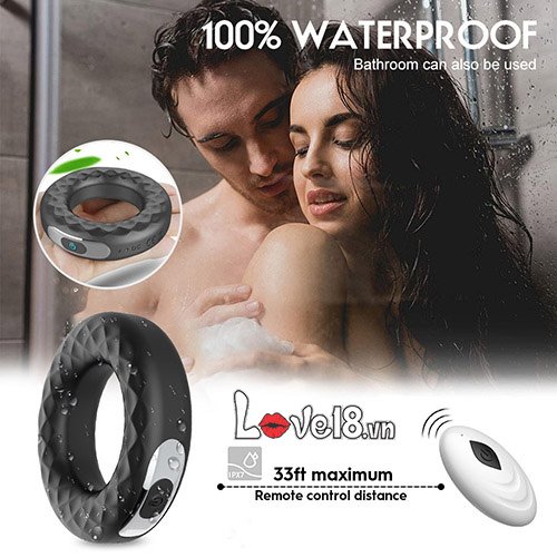Vòng rung đeo dương vật SECWELL điều khiển xa tăng hưng phấn