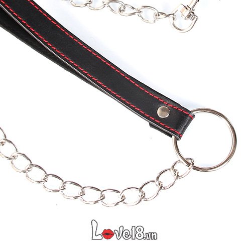 Vòng xích cổ BDSM da hình chú dơi kích thích mạnh mẽ tăng hưng phấn