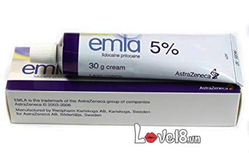 Gel Emla Cream 5% giảm xuất tinh sớm hiệu quả chai 5g