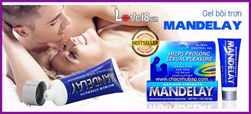 Gel bôi trơn Mandelay tăng khoái cảm chống xuất tinh sớm hiệu quả