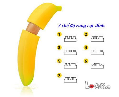 Dương vật ngụy trang chuối vàng silicon cao cấp kín đáo thoải mái dễ dùng