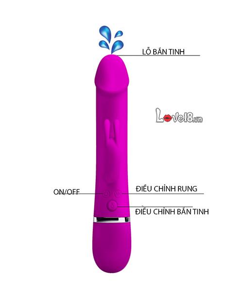 Dương vật giả Prettylove Henry siêu thực, bắn tinh tự nhiên