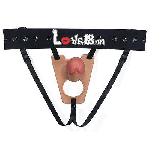 Dương vật dây đeo rỗng Lovetoy Rodeo chuẩn silicon bền bỉ kích thích