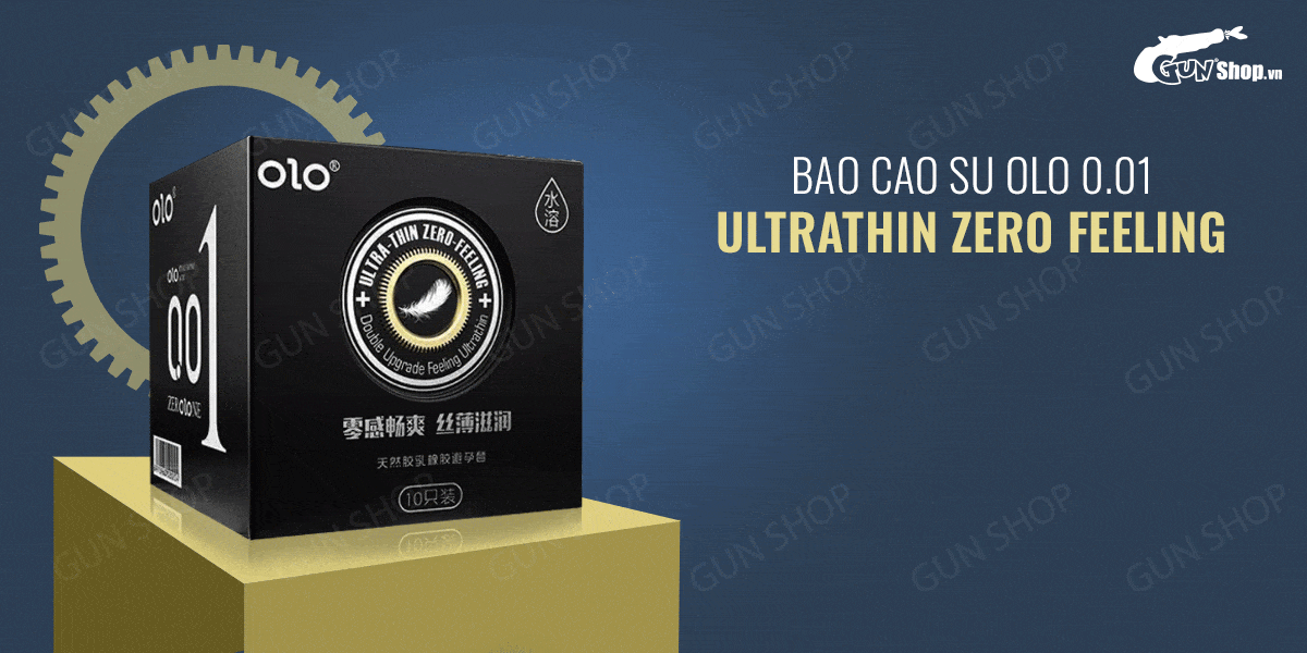  Review Bao cao su OLO 0.01 Ultrathin Zero Feeling - Siêu mỏng gai hương vani - Hộp 10 cái giá tốt