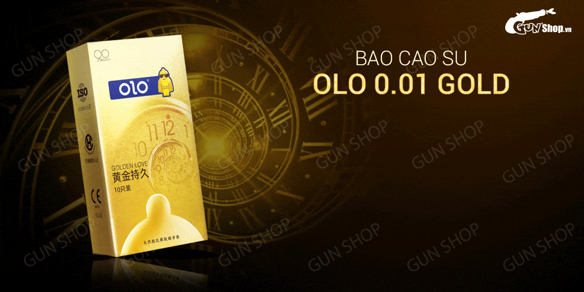  Mua Bao cao su OLO 0.01 Gold - Siêu mỏng kéo dài thời gian - Hộp 10 cái loại tốt