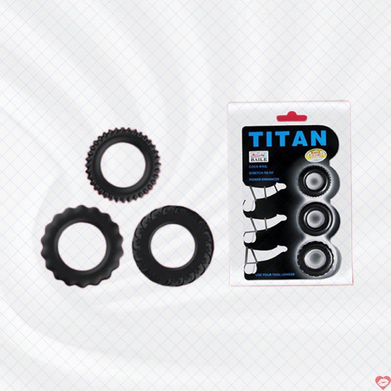 Bộ 03 vòng đeo chống xuất tinh sớm Titan
