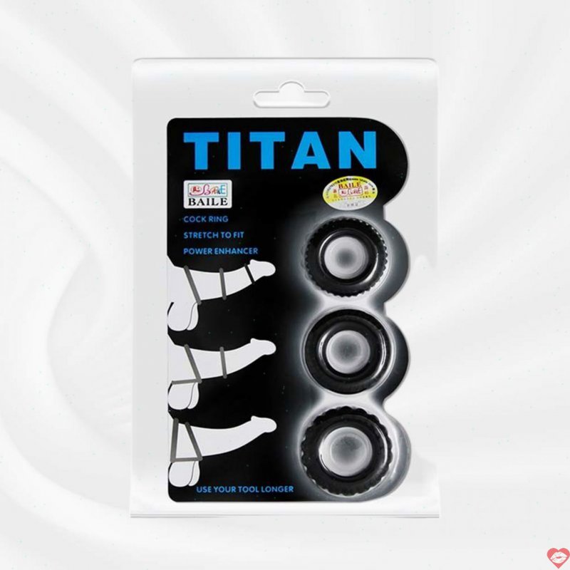 Bộ 3 Vòng đeo dương vật chống xuất tinh sớm Baile Rock Claymore