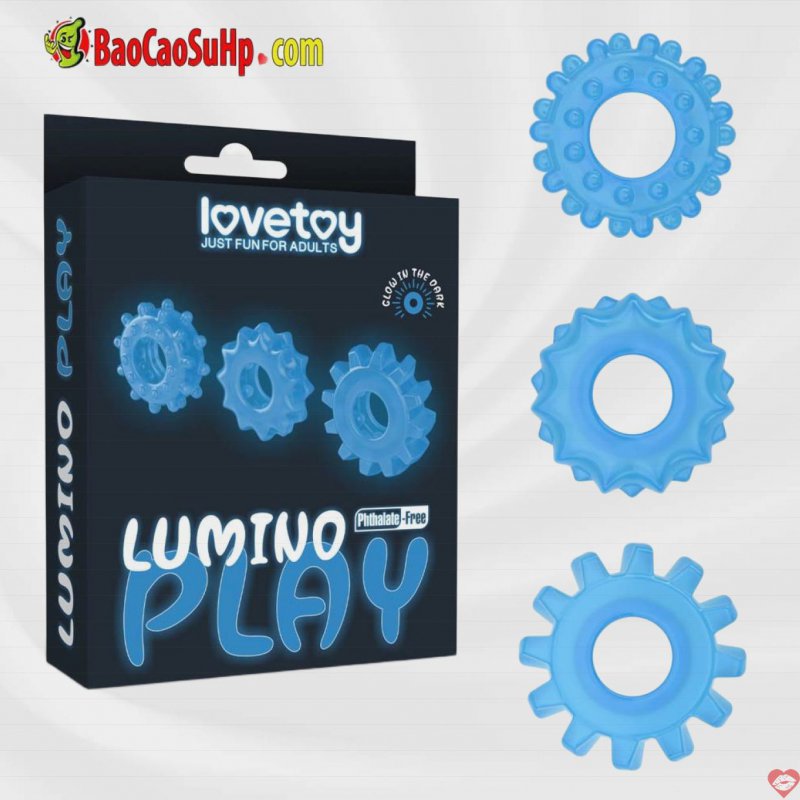 Bộ vòng Lovetoy Domino phát sáng tăng khoái cảm, bền bỉ 