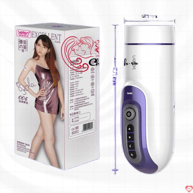 Máy thủ dâm Leten có âm thanh và sưởi ấm