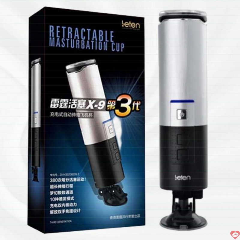 Âm Đạo Giả Leten X9 Gắn Tường Tự Động Thụt Sạc Điện
