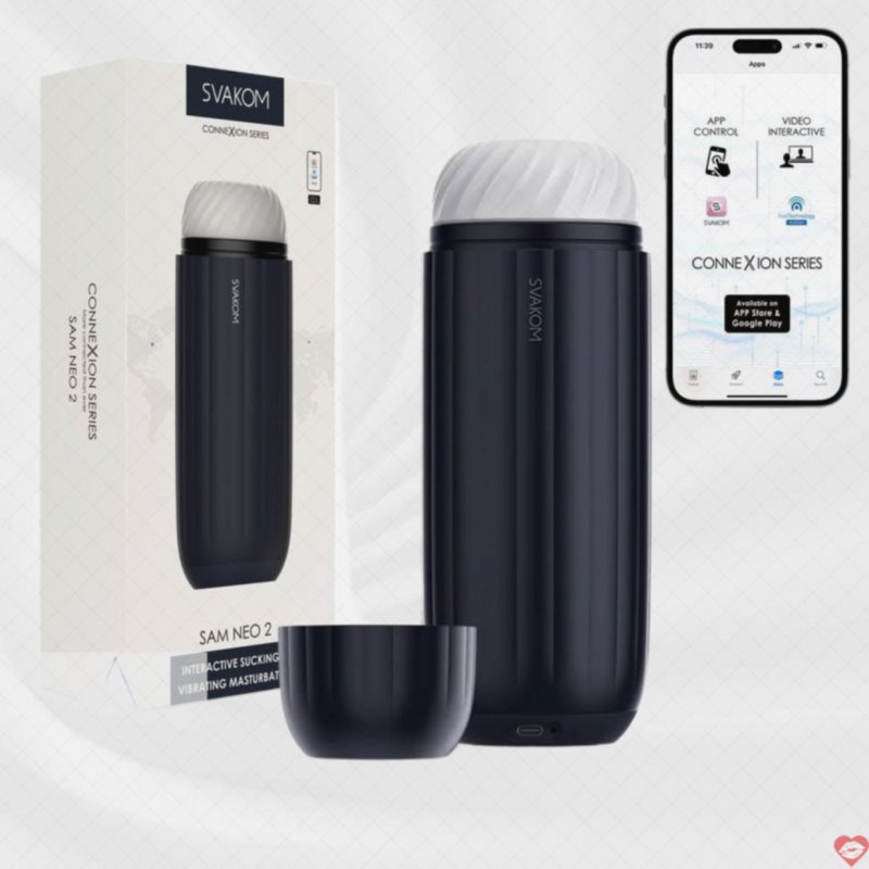 Âm đạo giả rung mút kết nối App Svakom Sam Neo 2
