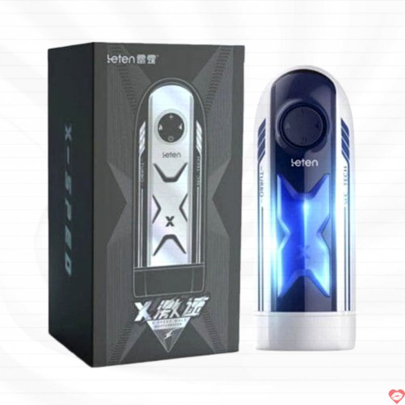 Leten X Speed Turbo máy tự sướng tự động thụt có sưởi ấm và âm thanh cho nam